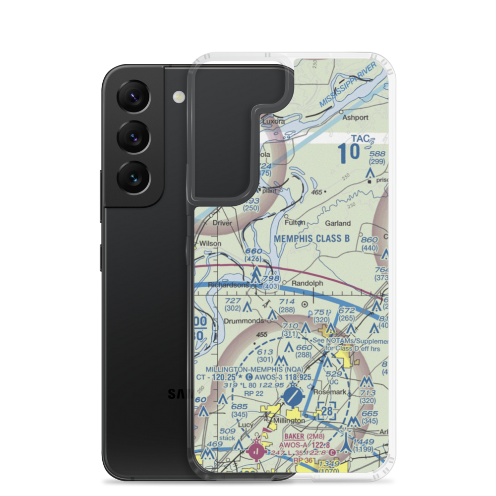 Field of Dreams Ultralightport (8TN8) VFR Sectional Samsung Case Samsung Galaxy S22 model shown