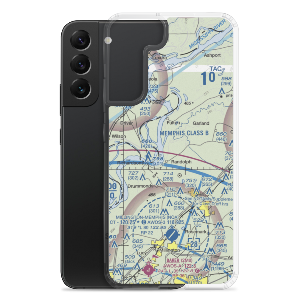 Field of Dreams Ultralightport (8TN8) VFR Sectional Samsung Case Samsung Galaxy S22 Plus model shown