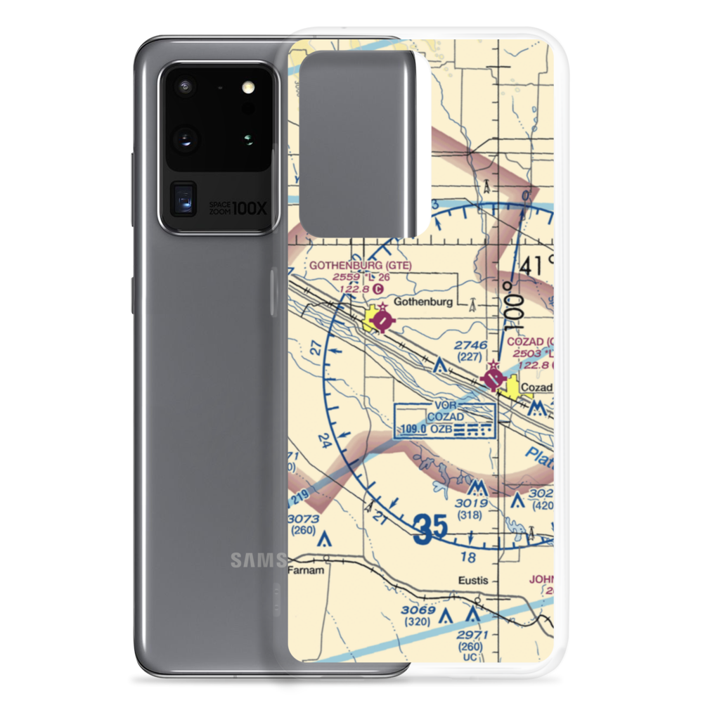 Fiese Airstrip (2NE5) VFR Sectional Samsung Case Samsung Galaxy S20 Ultra model shown
