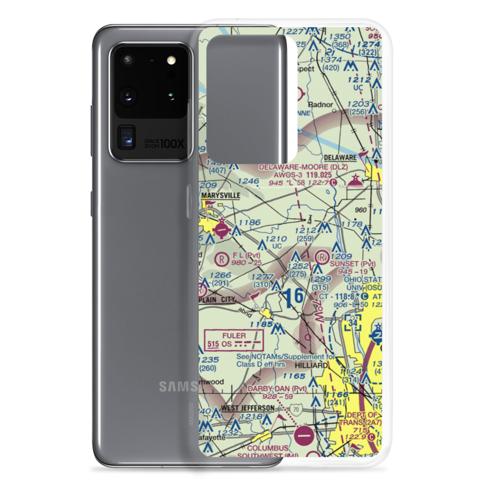 Fighter Field Airport (OA51) VFR Sectional Samsung Case Samsung Galaxy S20 Ultra model shown