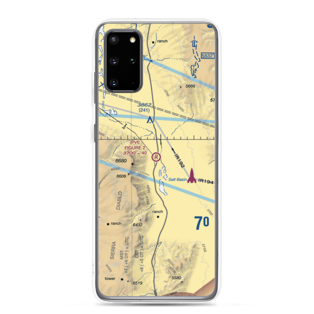 Figure 2 Ranch Airport (88TA) VFR Sectional Samsung Case Samsung Galaxy S20 Plus model shown