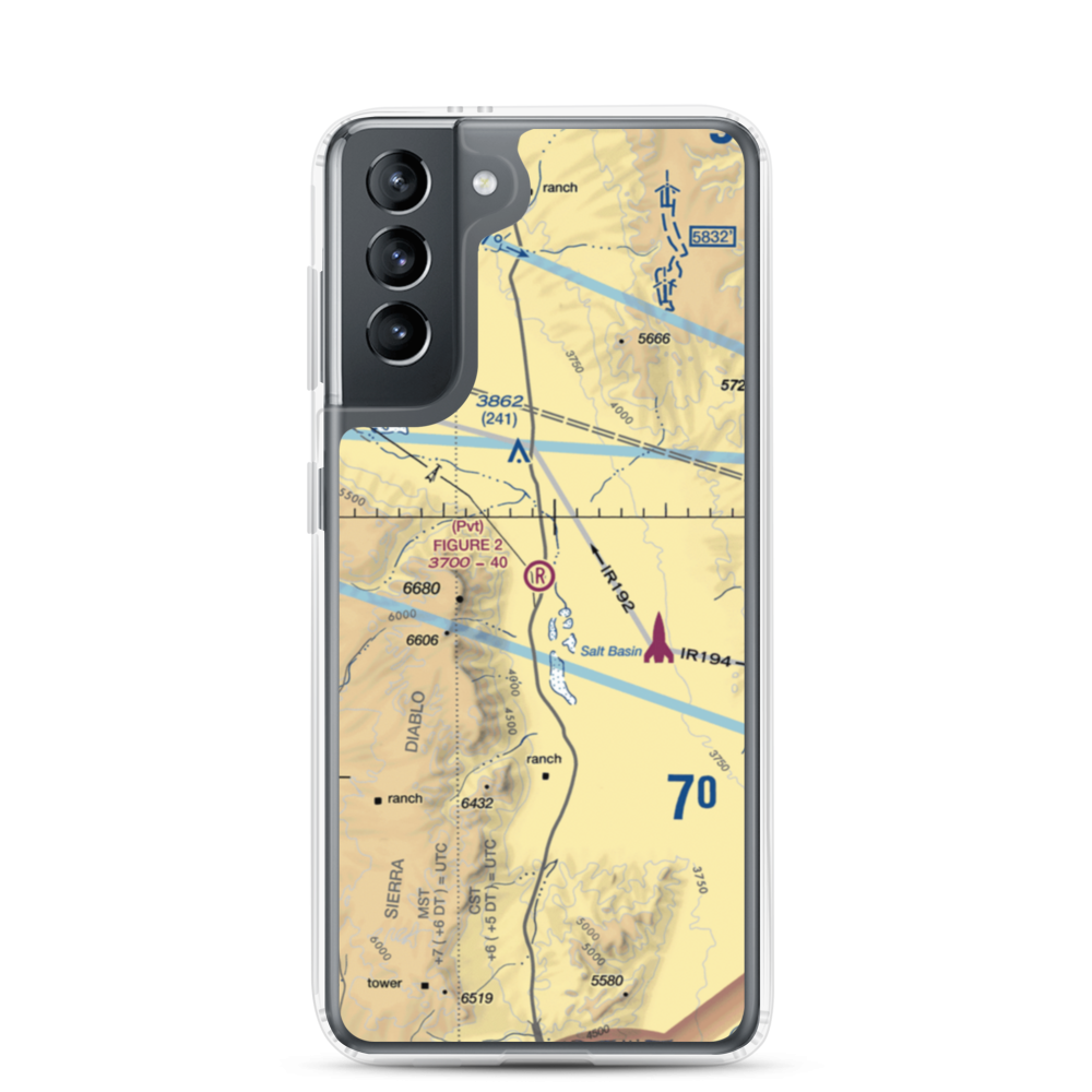 Figure 2 Ranch Airport (88TA) VFR Sectional Samsung Case Samsung Galaxy S21 model shown