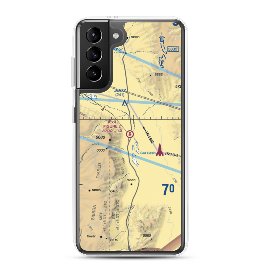 Figure 2 Ranch Airport (88TA) VFR Sectional Samsung Case Samsung Galaxy S21 Plus model shown