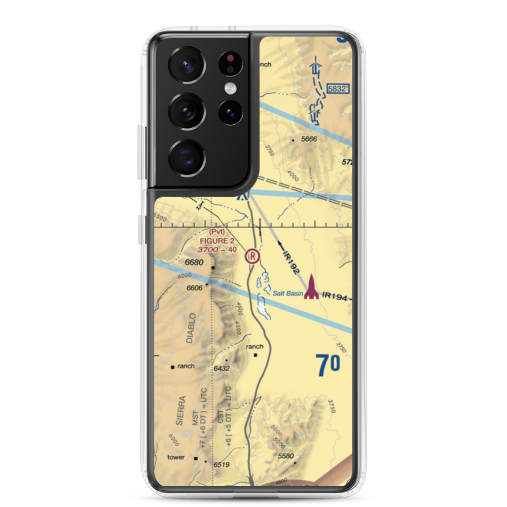 Figure 2 Ranch Airport (88TA) VFR Sectional Samsung Case Samsung Galaxy S21 Ultra model shown