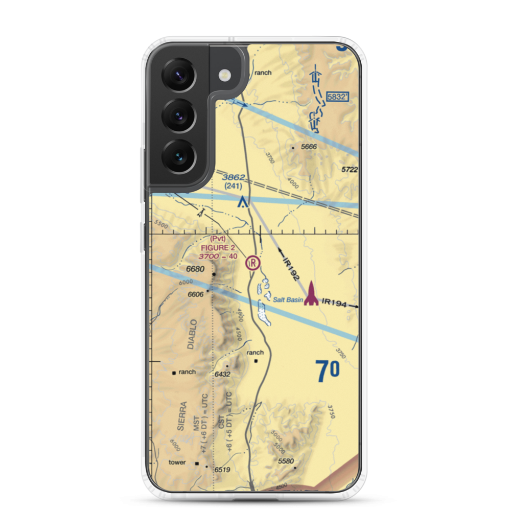 Figure 2 Ranch Airport (88TA) VFR Sectional Samsung Case Samsung Galaxy S22 Plus model shown