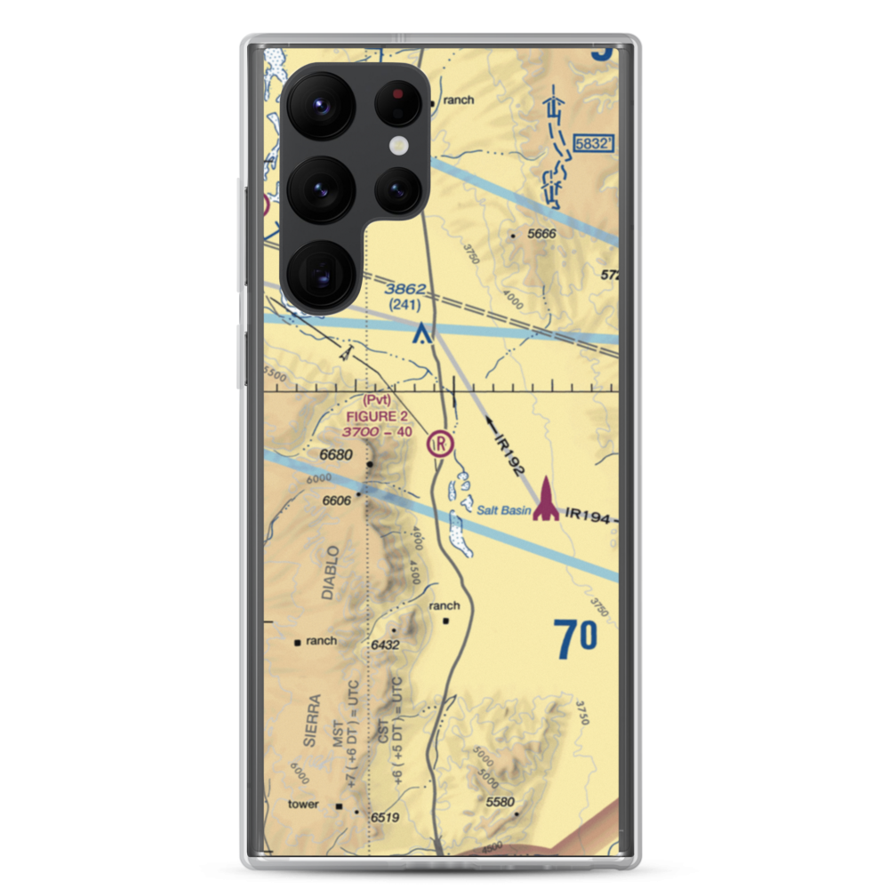 Figure 2 Ranch Airport (88TA) VFR Sectional Samsung Case Samsung Galaxy S22 Ultra model shown