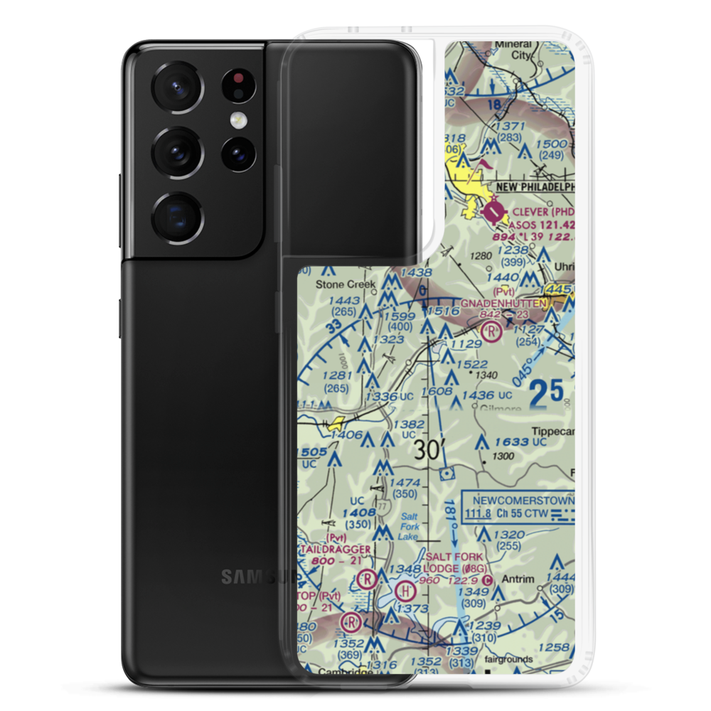 Fillmans Farms Field (57OH) VFR Sectional Samsung Case Samsung Galaxy S21 Ultra model shown
