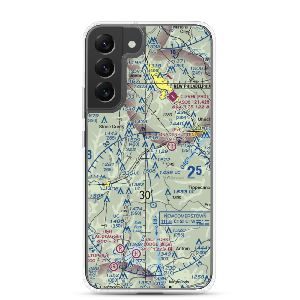 Fillmans Farms Field (57OH) VFR Sectional Samsung Case Samsung Galaxy S22 Plus model shown