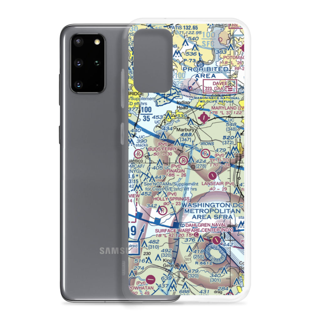 Finagin Airfield (MD05) VFR Sectional Samsung Case Samsung Galaxy S20 Plus model shown