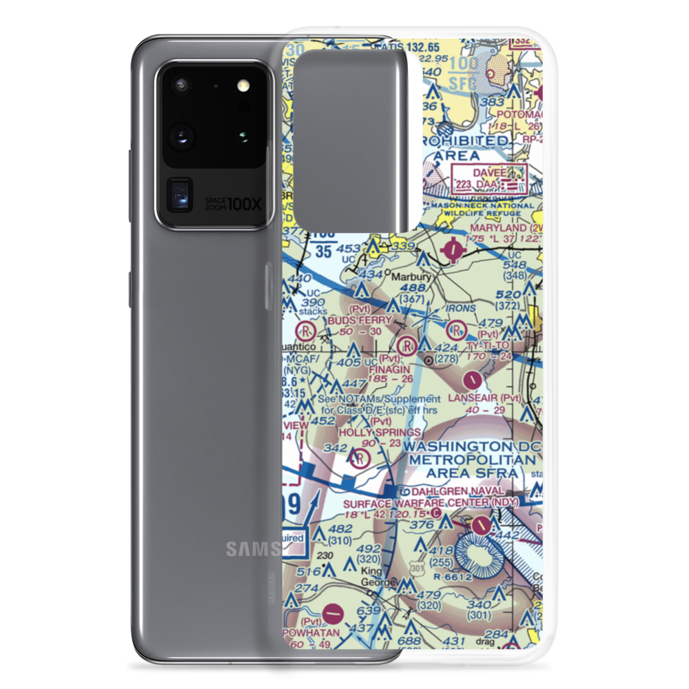 Finagin Airfield (MD05) VFR Sectional Samsung Case Samsung Galaxy S20 Ultra model shown