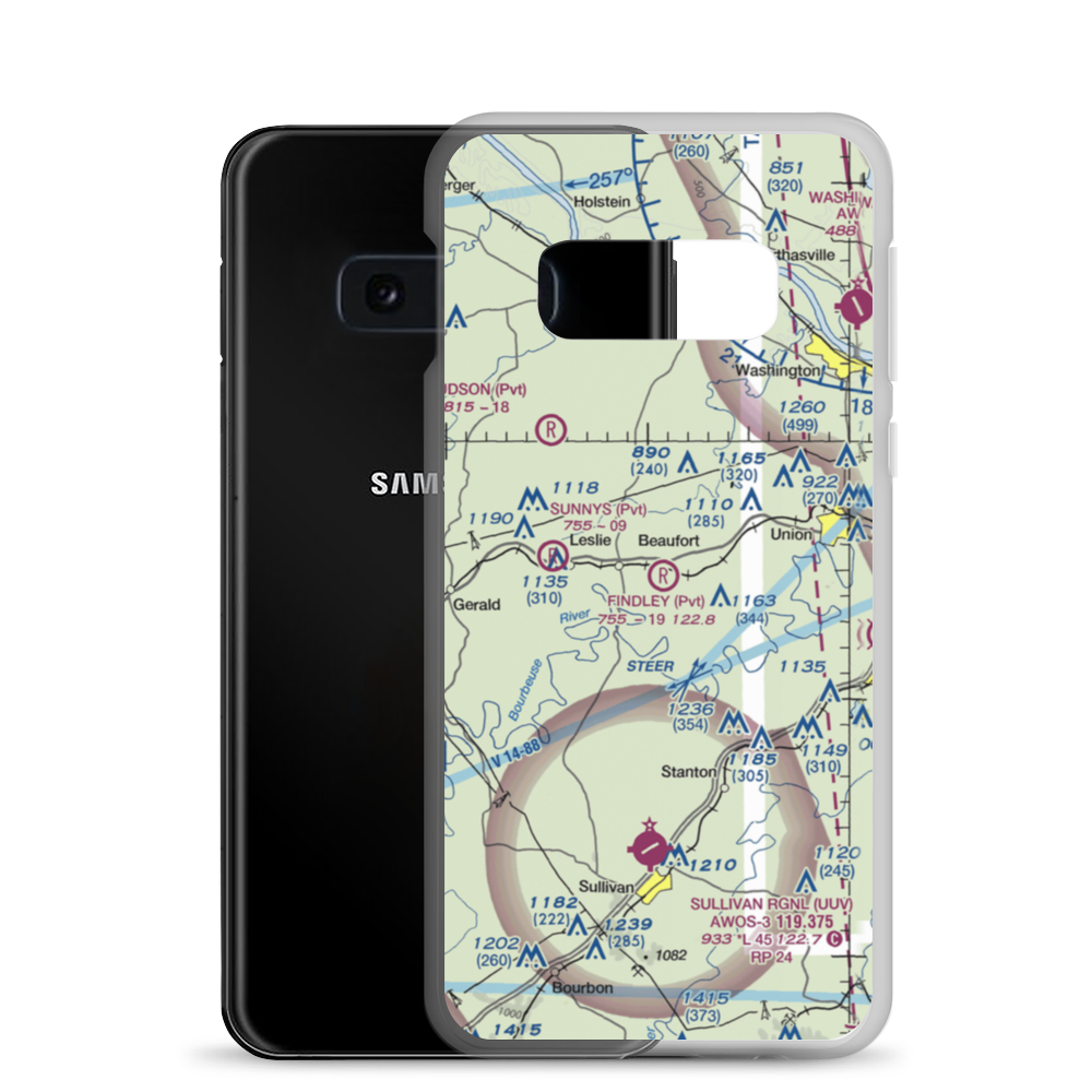 Findley Field (16MO) VFR Sectional Samsung Case Samsung Galaxy S10e model shown