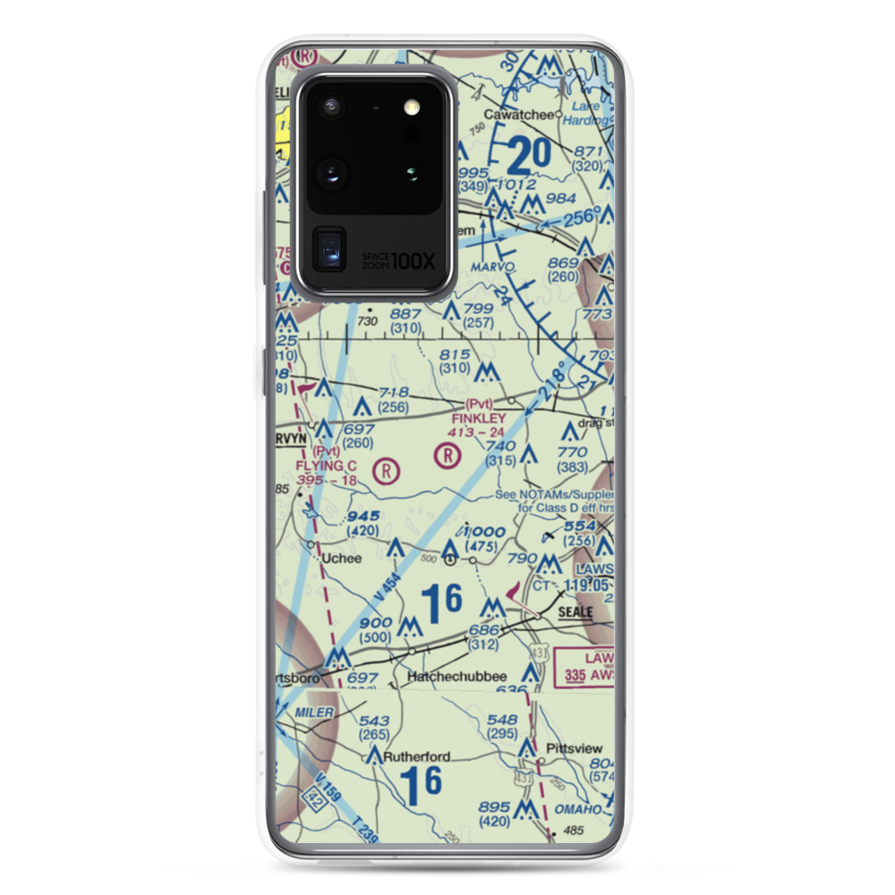 Finkley Farm Airport (2AL8) VFR Sectional Samsung Case Samsung Galaxy S20 Ultra model shown