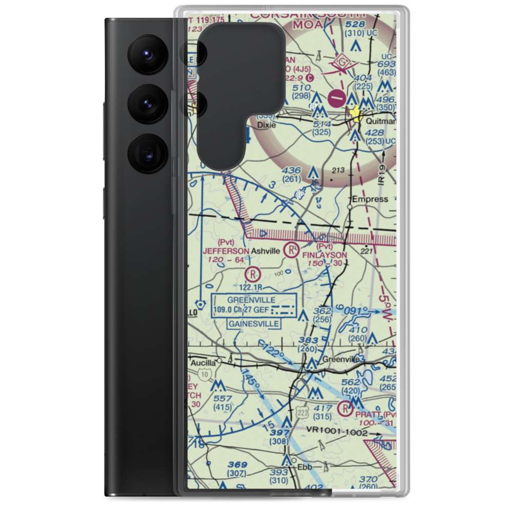Finlayson Farm Airport (9FL8) VFR Sectional Samsung Case Samsung Galaxy S22 Ultra model shown