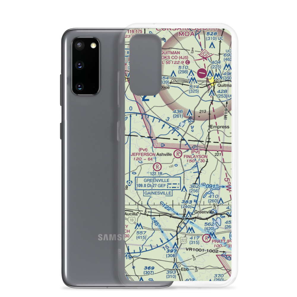 Finlayson Farm Airport (9FL8) VFR Sectional Samsung Case Samsung Galaxy S20 model shown