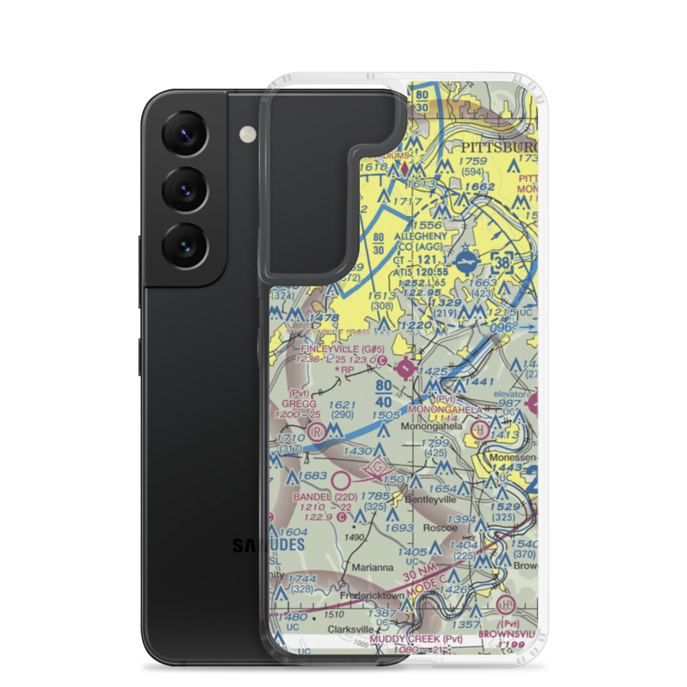 Finleyville Airpark (G05) VFR Sectional Samsung Case Samsung Galaxy S22 model shown