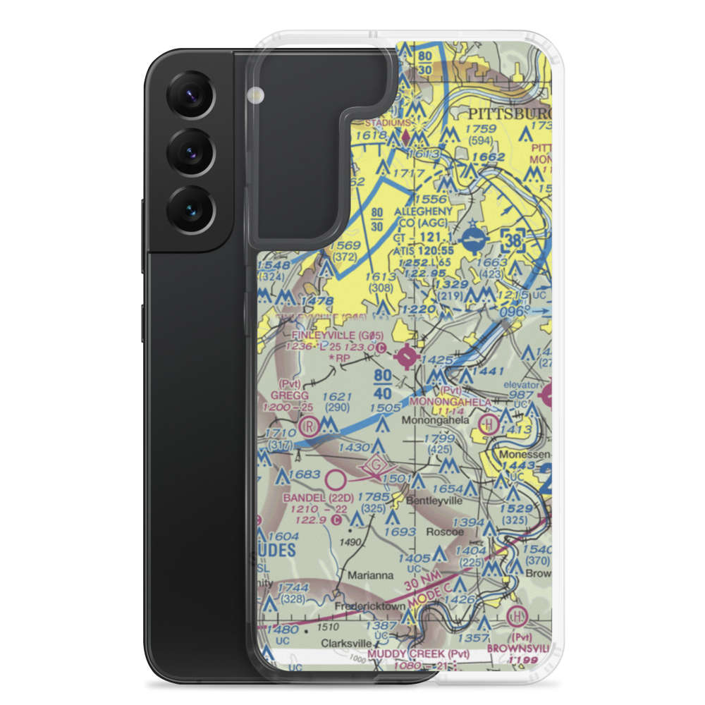 Finleyville Airpark (G05) VFR Sectional Samsung Case Samsung Galaxy S22 Plus model shown