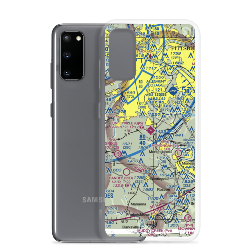 Finleyville Airpark (G05) VFR Sectional Samsung Case Samsung Galaxy S20 model shown