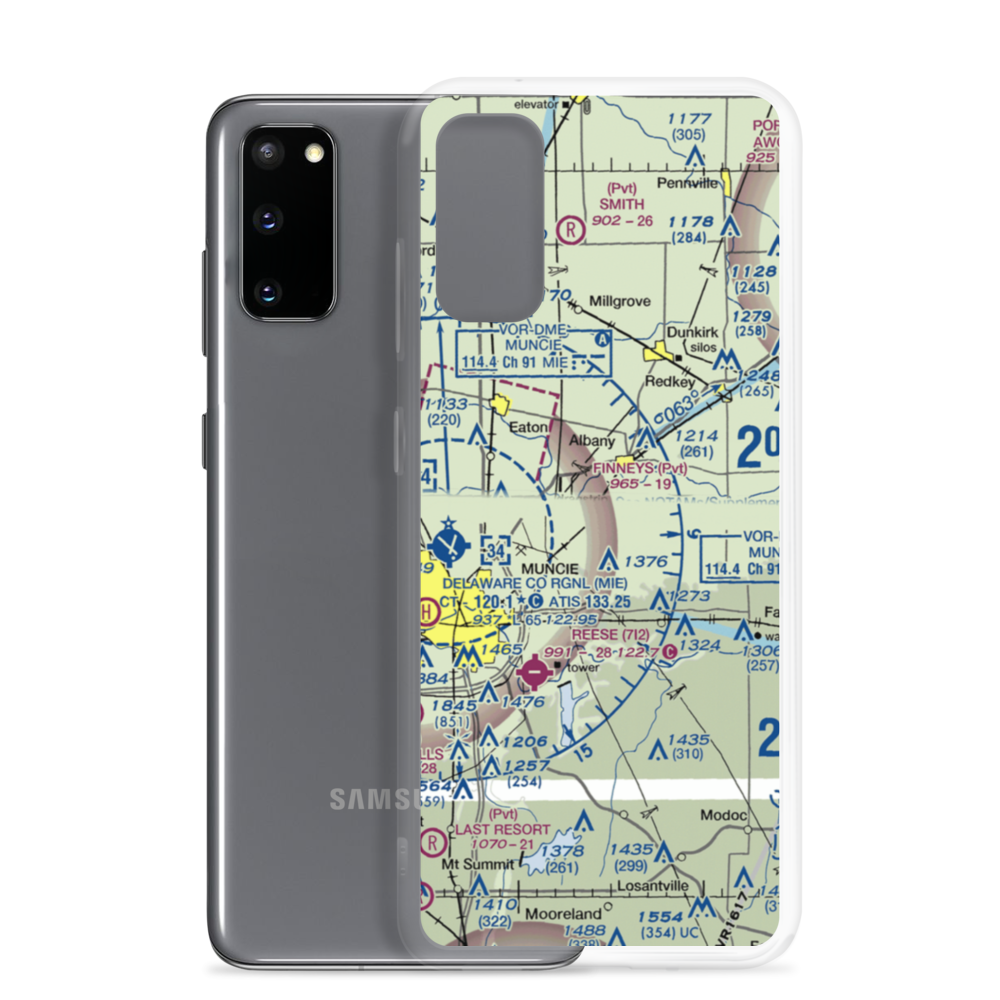 Finney's Airpark (II77) VFR Sectional Samsung Case Samsung Galaxy S20 model shown