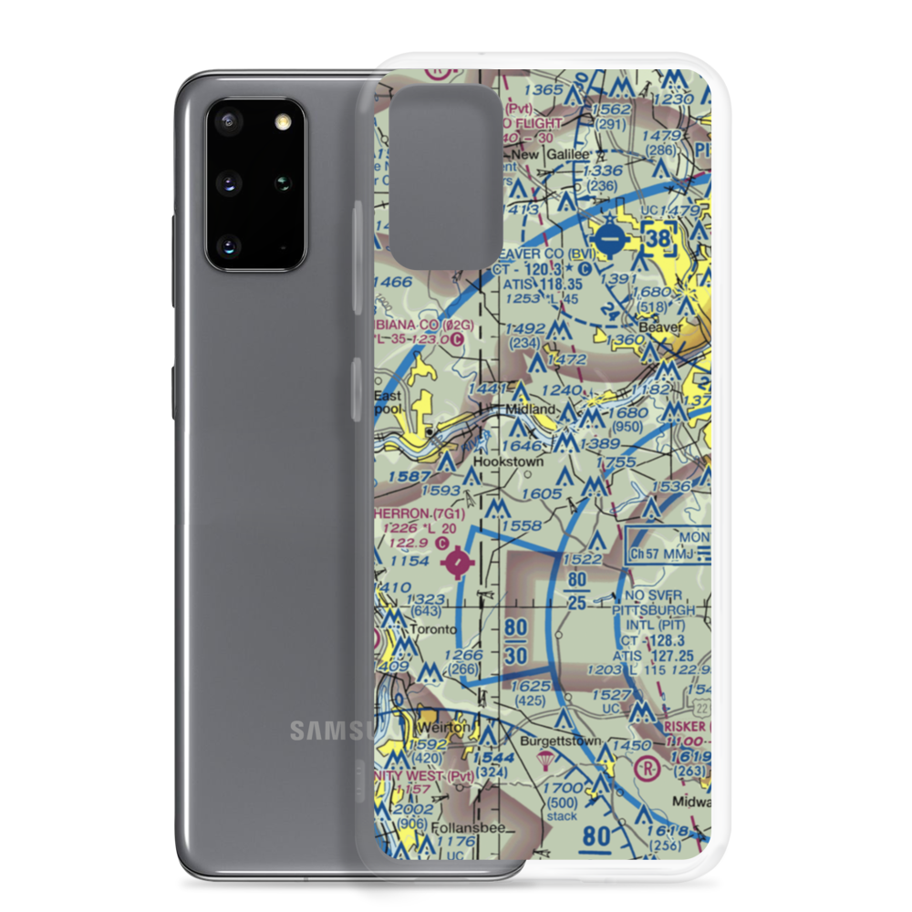Fino Airport (PN37) VFR Sectional Samsung Case Samsung Galaxy S20 Plus model shown