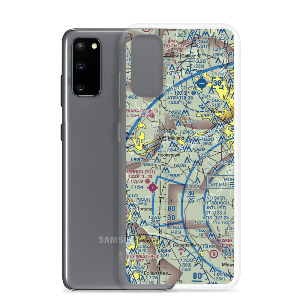 Fino Airport (PN37) VFR Sectional Samsung Case Samsung Galaxy S20 model shown