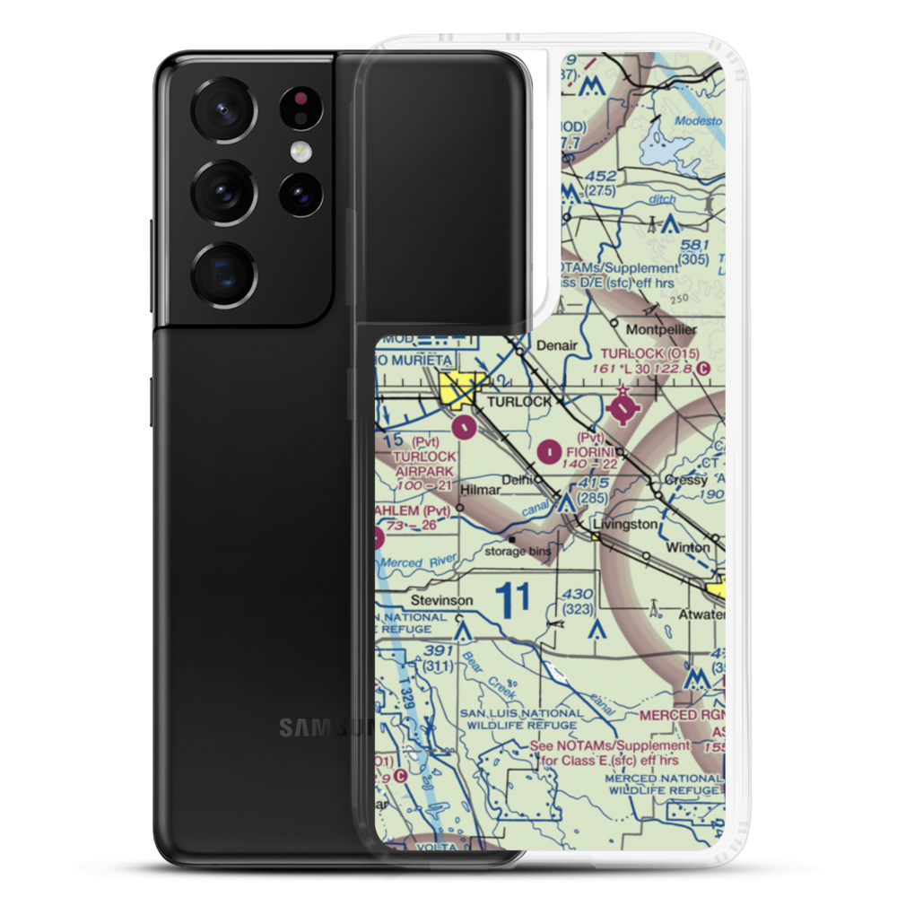 Fiorini Ranch Airport (0CN1) VFR Sectional Samsung Case Samsung Galaxy S21 Ultra model shown
