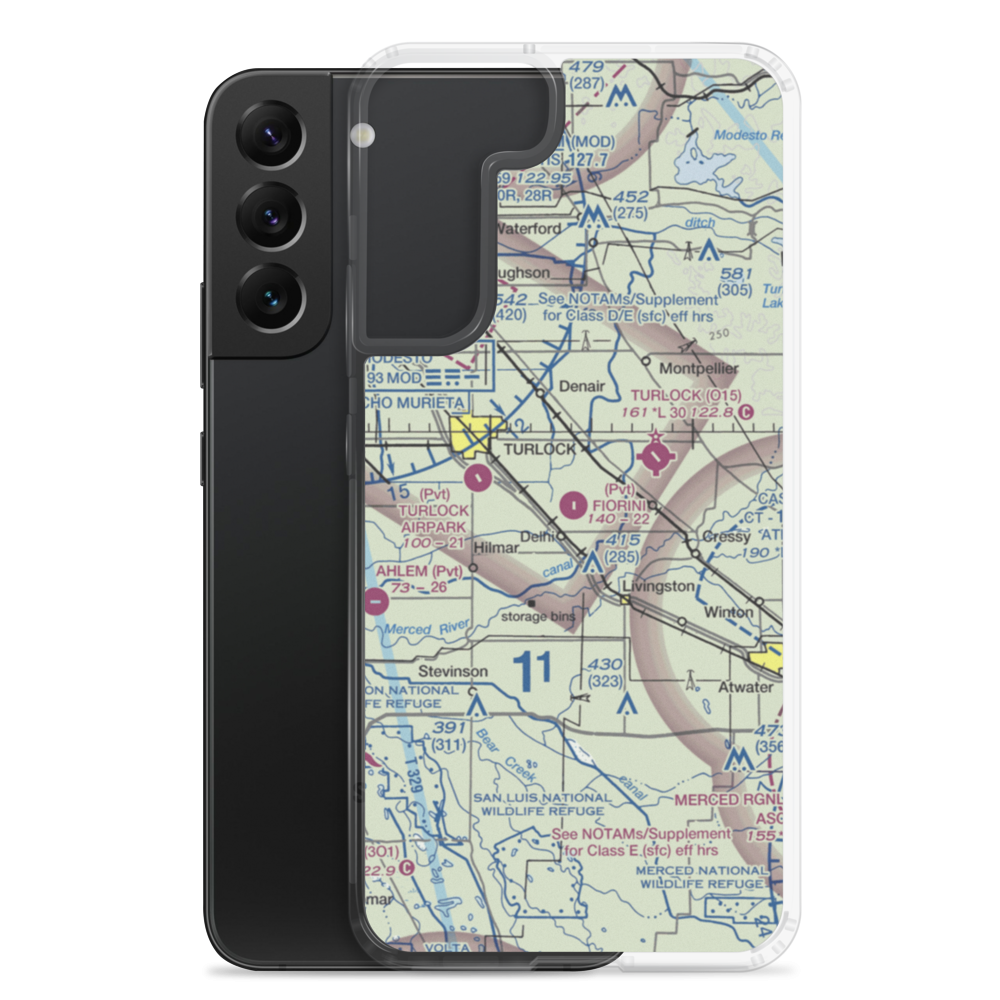 Fiorini Ranch Airport (0CN1) VFR Sectional Samsung Case Samsung Galaxy S22 Plus model shown