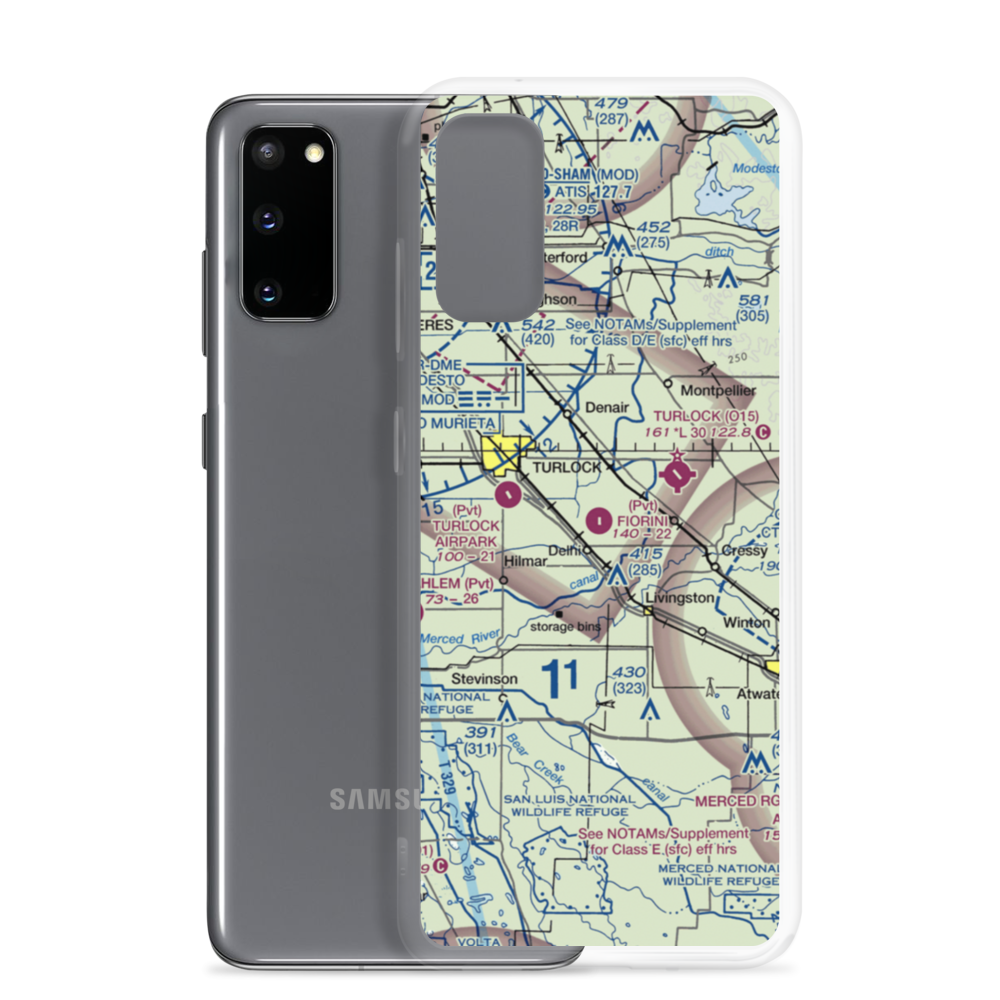 Fiorini Ranch Airport (0CN1) VFR Sectional Samsung Case Samsung Galaxy S20 model shown