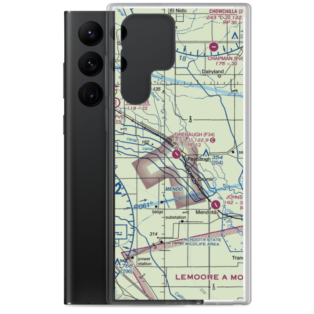 Firebaugh Airport (F34) VFR Sectional Samsung Case Samsung Galaxy S22 Ultra model shown
