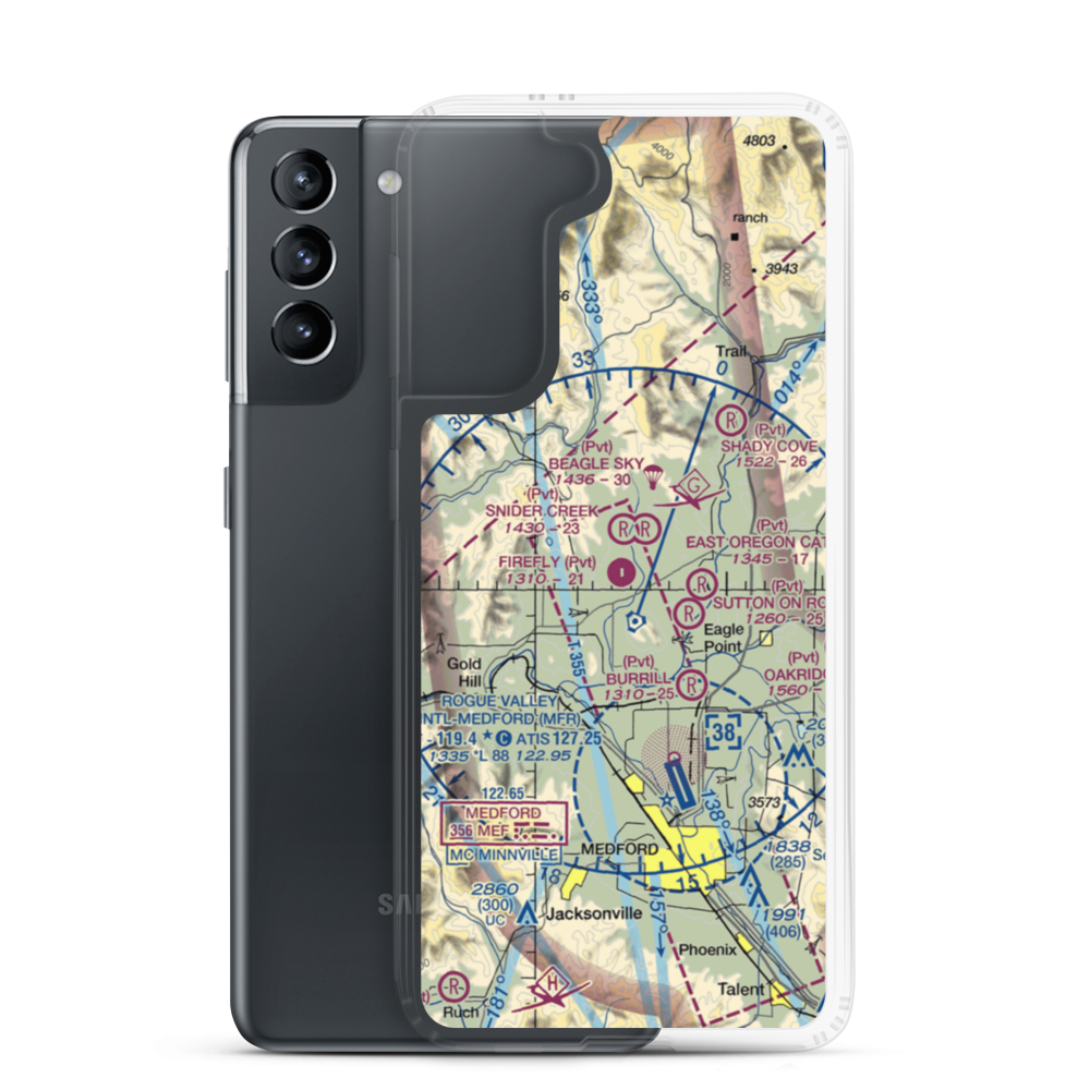 Firefly Ranch Airfield (OG25) VFR Sectional Samsung Case Samsung Galaxy S21 model shown
