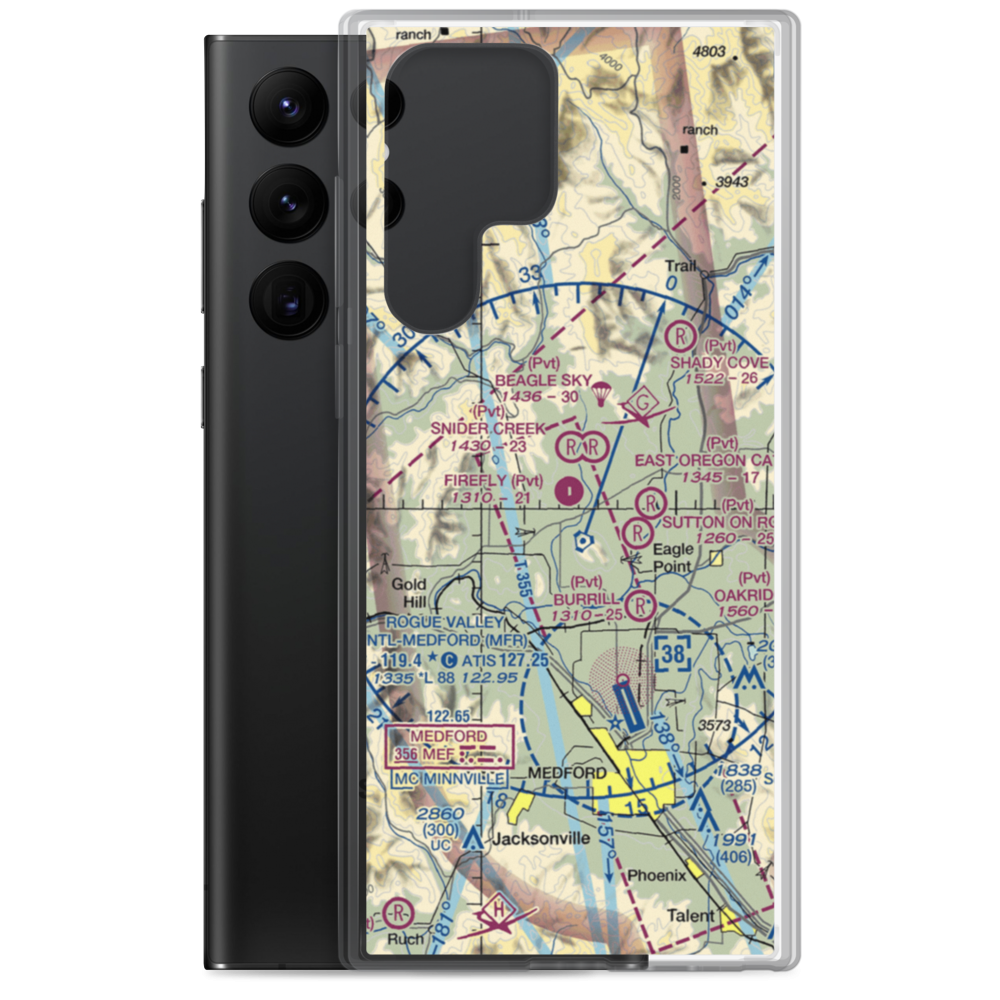 Firefly Ranch Airfield (OG25) VFR Sectional Samsung Case Samsung Galaxy S22 Ultra model shown