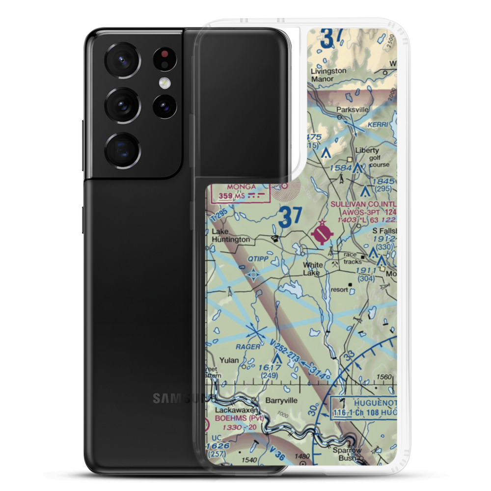 Firemans White Lake Seaplane Base (6NY6) VFR Sectional Samsung Case Samsung Galaxy S21 Ultra model shown