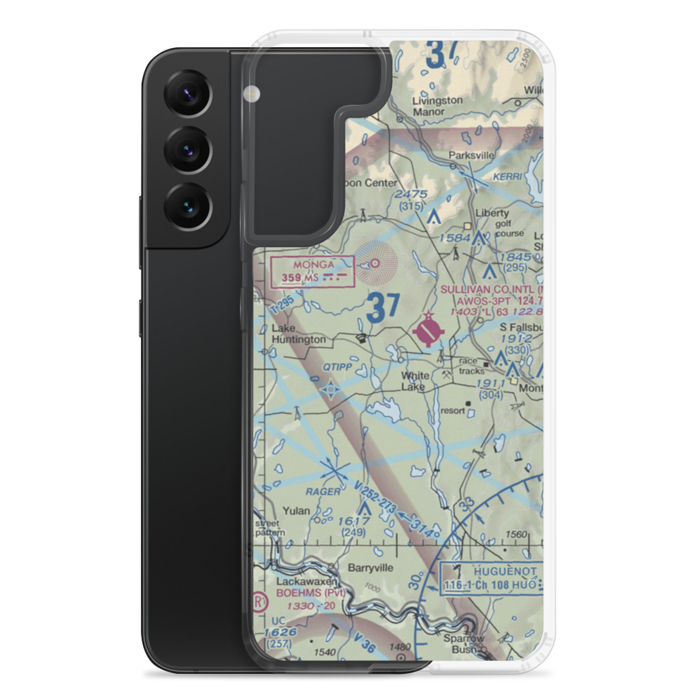 Firemans White Lake Seaplane Base (6NY6) VFR Sectional Samsung Case Samsung Galaxy S22 Plus model shown