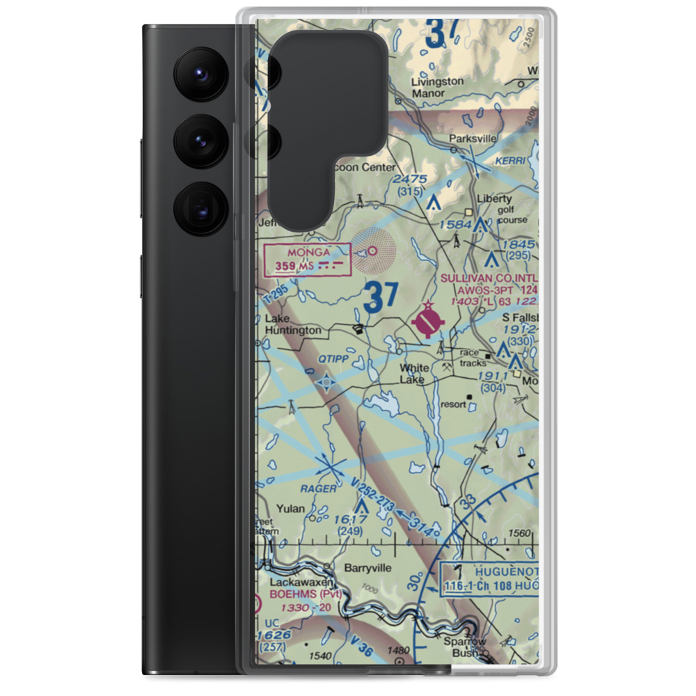 Firemans White Lake Seaplane Base (6NY6) VFR Sectional Samsung Case Samsung Galaxy S22 Ultra model shown