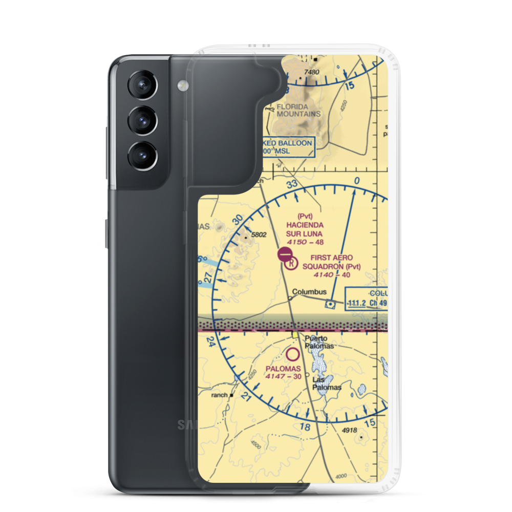 First Aero Squadron Airpark (NM09) VFR Sectional Samsung Case Samsung Galaxy S21 model shown