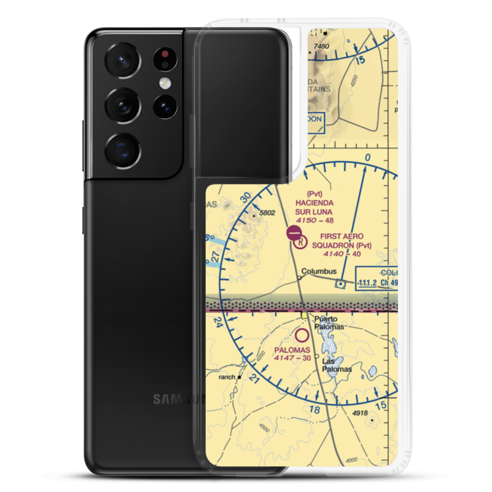 First Aero Squadron Airpark (NM09) VFR Sectional Samsung Case Samsung Galaxy S21 Ultra model shown