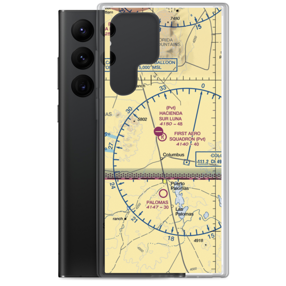 First Aero Squadron Airpark (NM09) VFR Sectional Samsung Case Samsung Galaxy S22 Ultra model shown