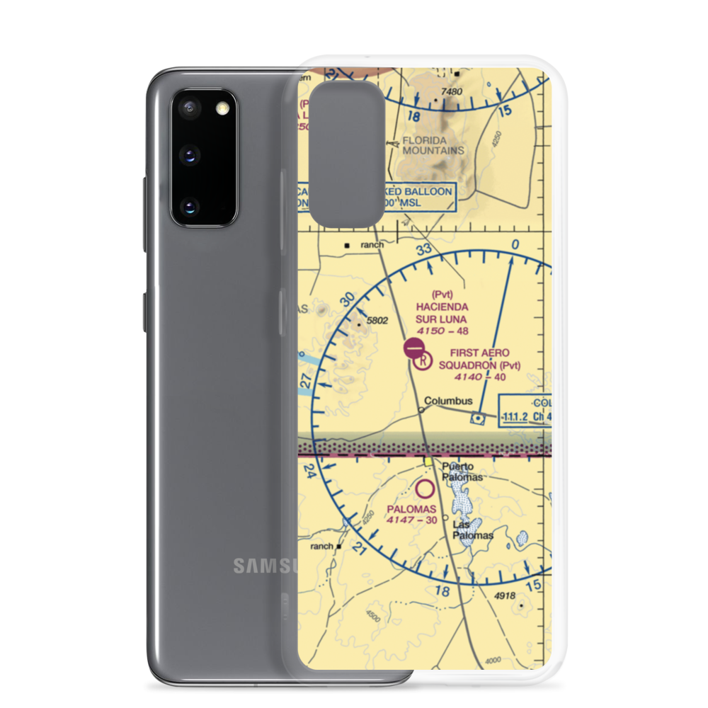 First Aero Squadron Airpark (NM09) VFR Sectional Samsung Case Samsung Galaxy S20 model shown