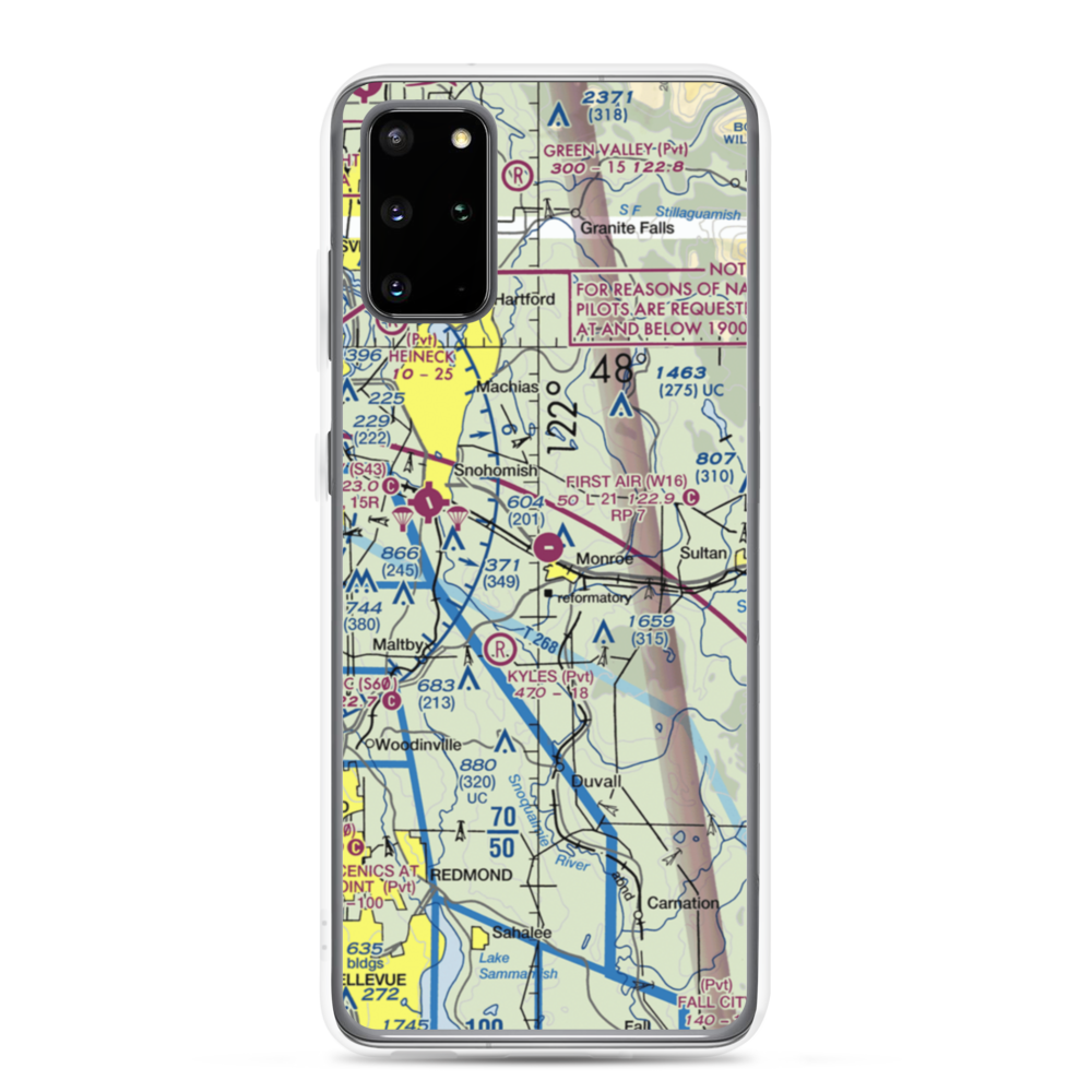 Firstair Field (W16) VFR Sectional Samsung Case Samsung Galaxy S20 Plus model shown