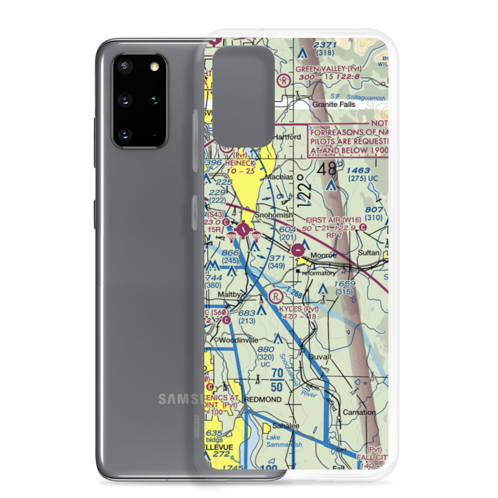 Firstair Field (W16) VFR Sectional Samsung Case Samsung Galaxy S20 Plus model shown