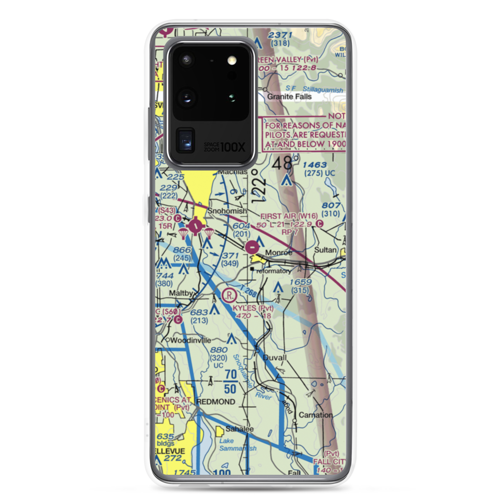 Firstair Field (W16) VFR Sectional Samsung Case Samsung Galaxy S20 Ultra model shown