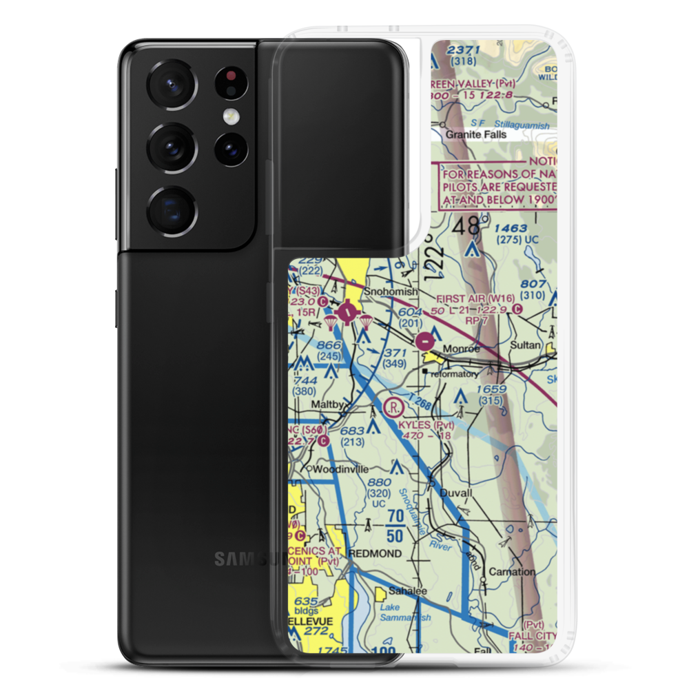 Firstair Field (W16) VFR Sectional Samsung Case Samsung Galaxy S21 Ultra model shown