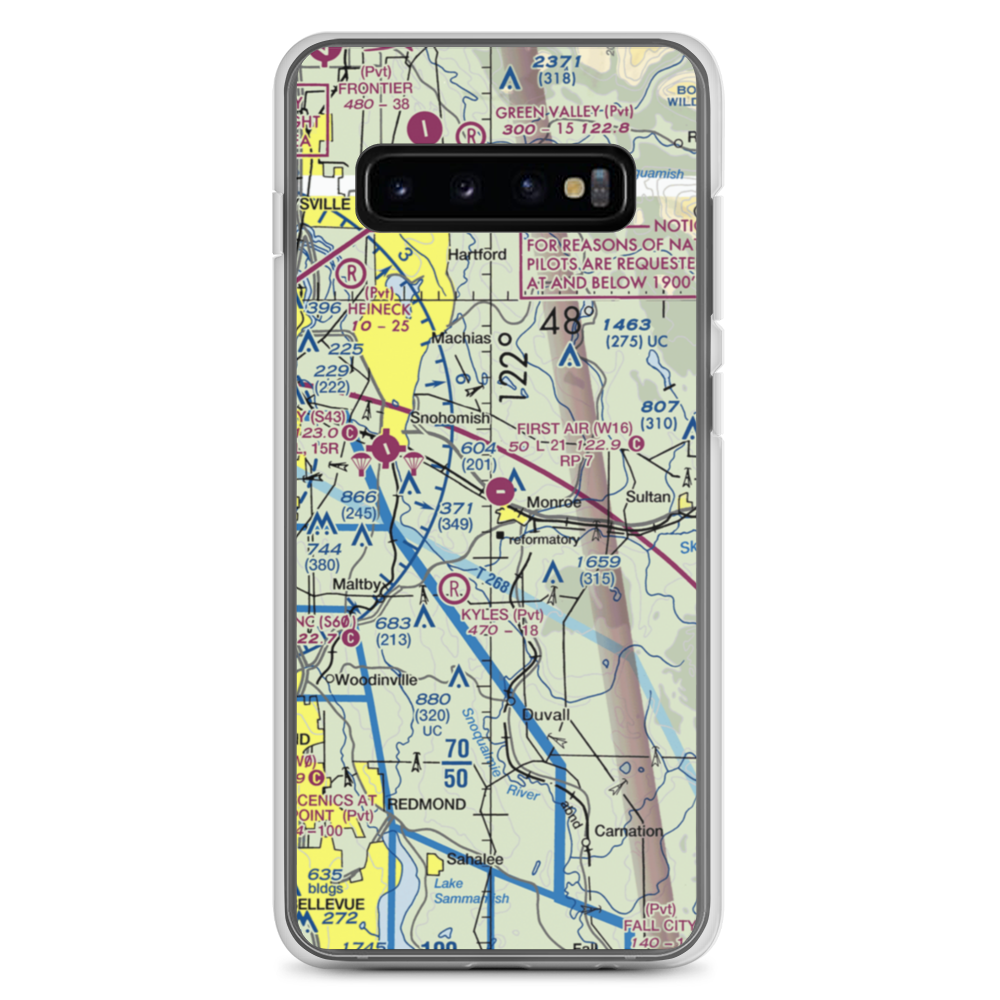 Firstair Field (W16) VFR Sectional Samsung Case Samsung Galaxy S10+ model shown