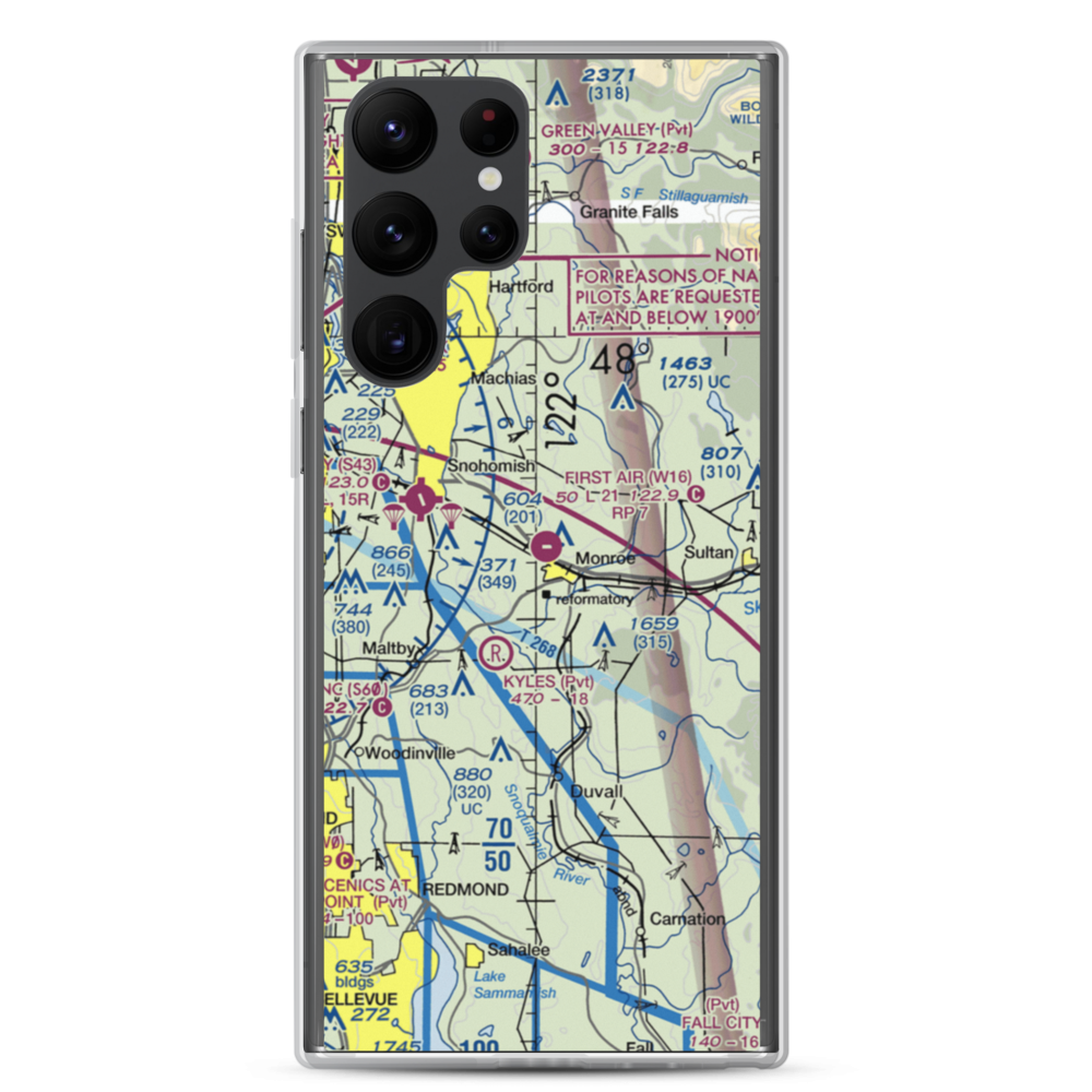 Firstair Field (W16) VFR Sectional Samsung Case Samsung Galaxy S22 Ultra model shown