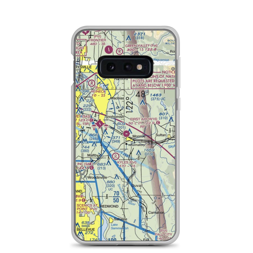 Firstair Field (W16) VFR Sectional Samsung Case Samsung Galaxy S10e model shown