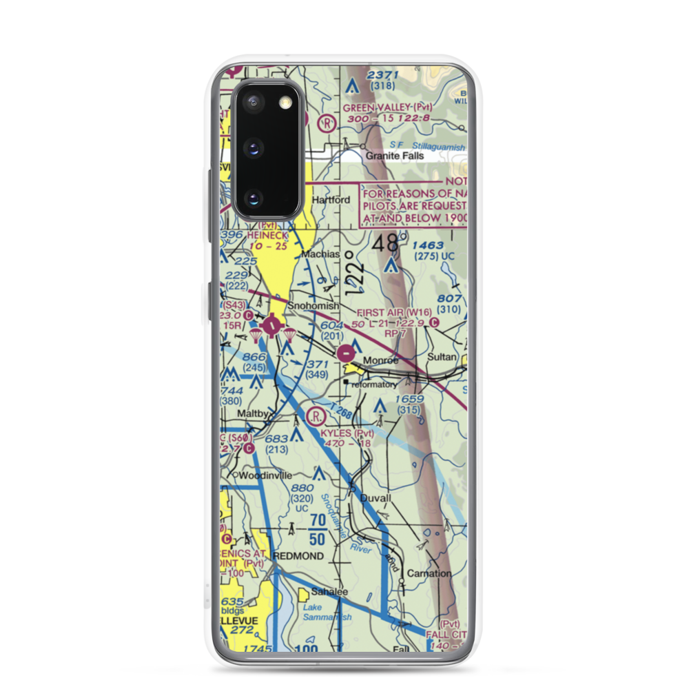 Firstair Field (W16) VFR Sectional Samsung Case Samsung Galaxy S20 model shown