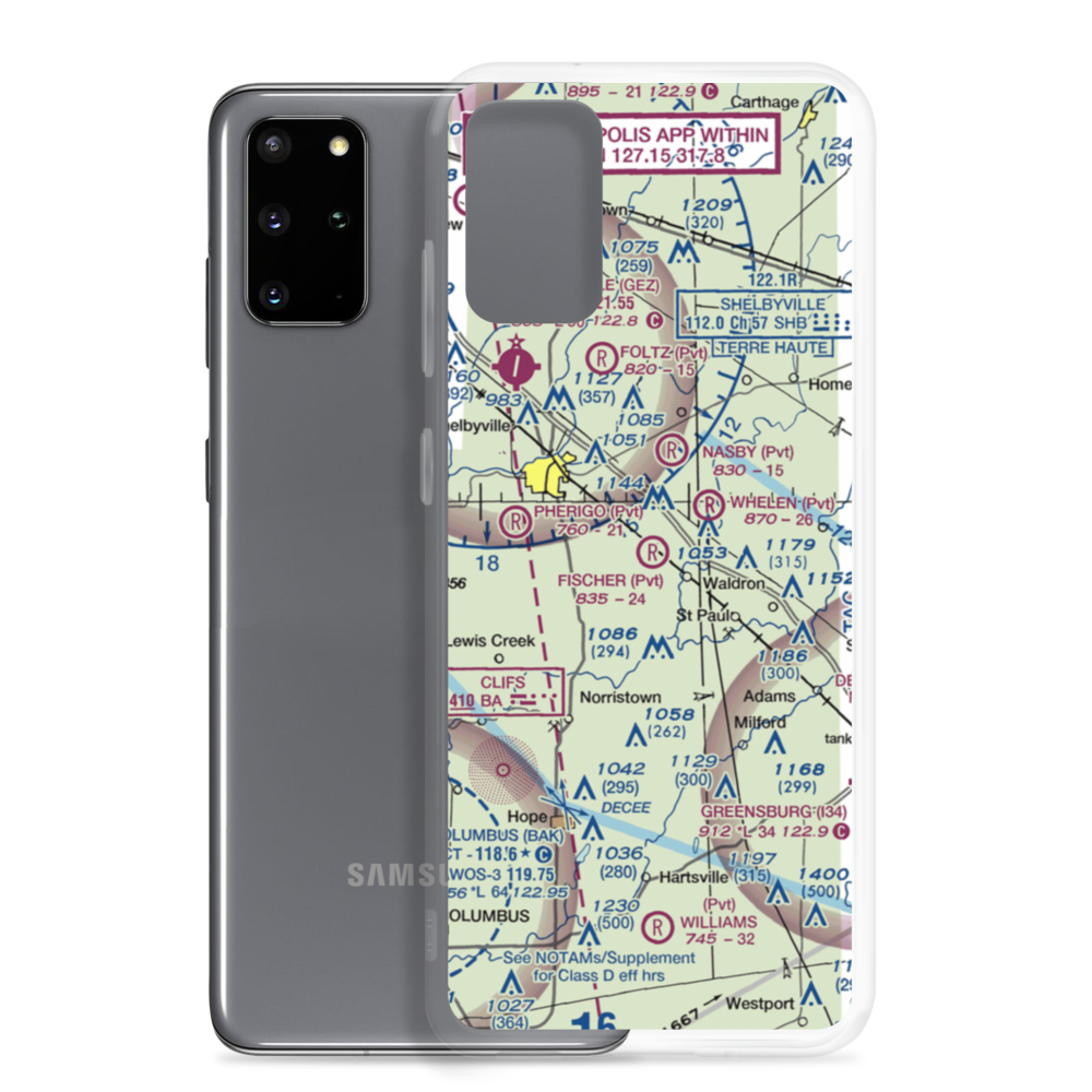 Fischer Field (6IN4) VFR Sectional Samsung Case Samsung Galaxy S20 Plus model shown