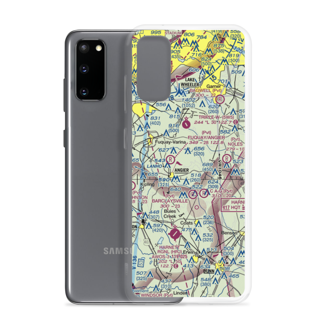 Fish Airpark (7NC8) VFR Sectional Samsung Case Samsung Galaxy S20 model shown