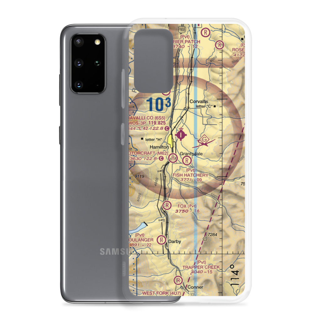 Fish Hatchery Farm Airport (MT11) VFR Sectional Samsung Case Samsung Galaxy S20 Plus model shown