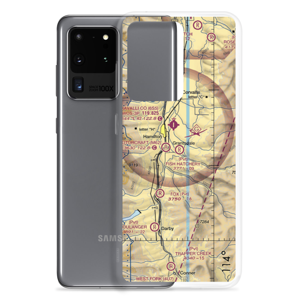 Fish Hatchery Farm Airport (MT11) VFR Sectional Samsung Case Samsung Galaxy S20 Ultra model shown