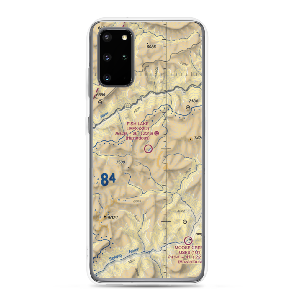 Fish Lake /US Forest Service/ Airport (S92) VFR Sectional Samsung Case Samsung Galaxy S20 Plus model shown
